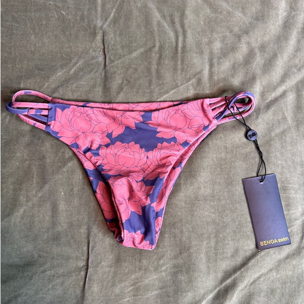 NWT Benoa Swim Leo Bikini Bottom LARGE